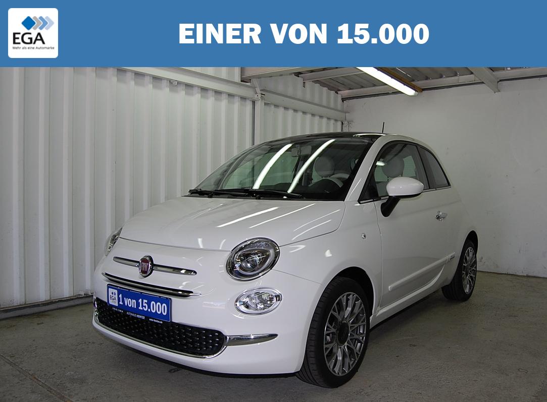 Fiat 500 Lounge Glasdach Carplay